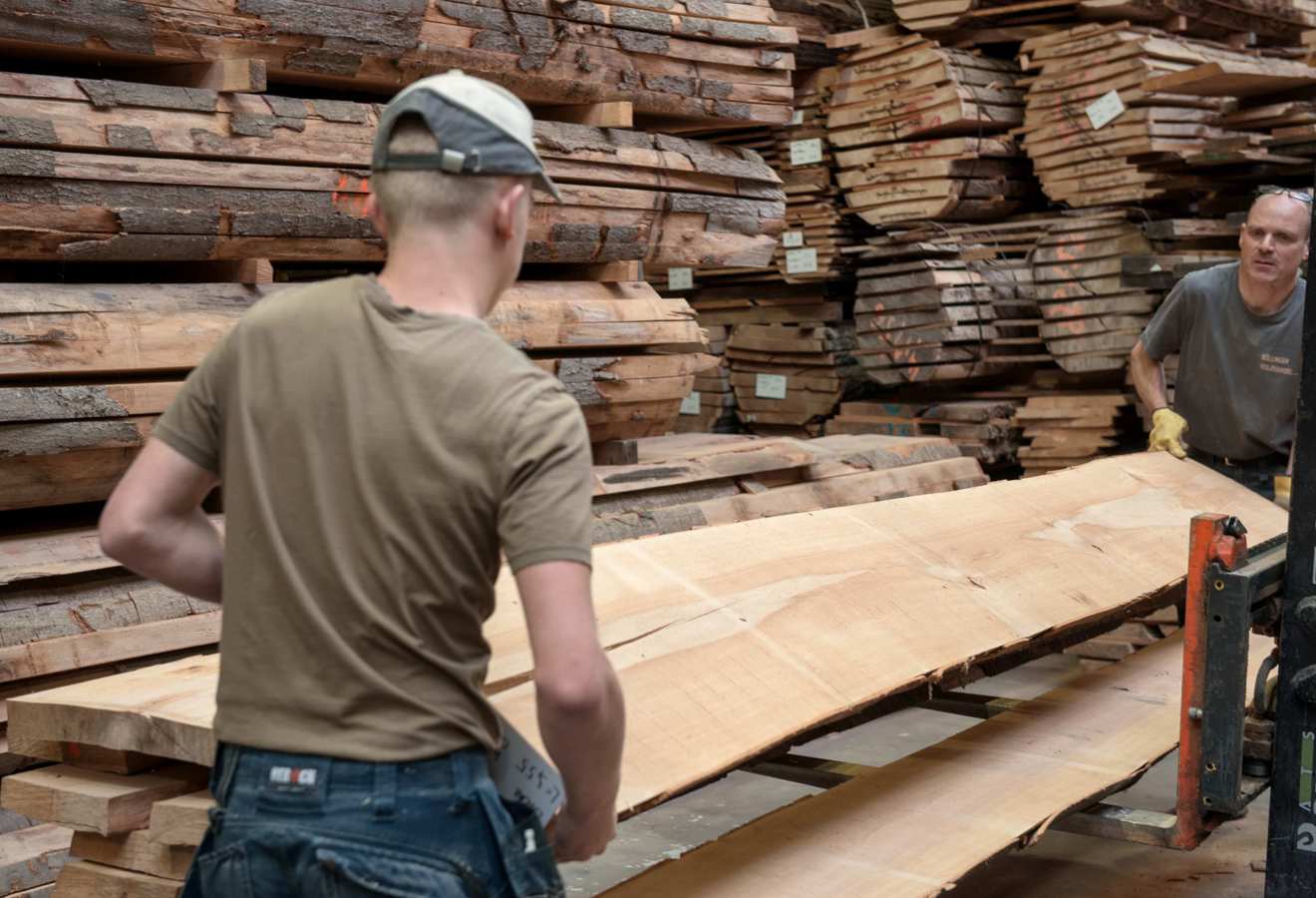 Einzelne Bohle Rausholen